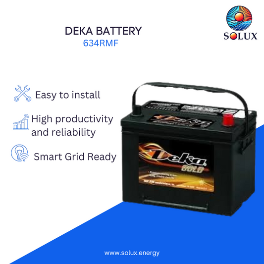 MK Deka 634RMF 12VDC Flooded Lead-Acid Battery