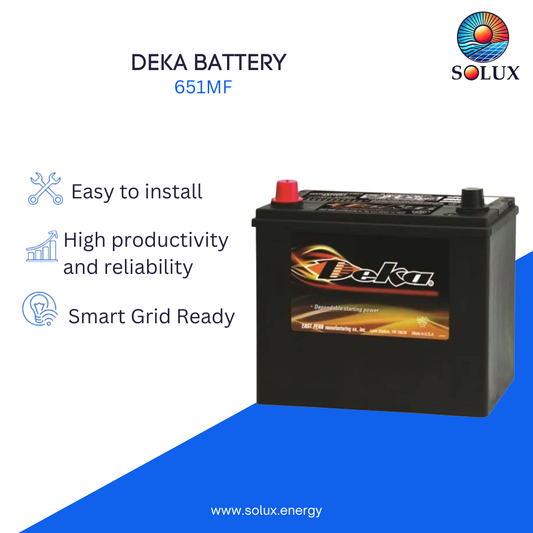 MK Deka 651MF 75Ah 12VDC Flooded Lead-Acid Battery