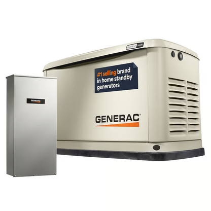 Generac 7210 24/21kW Residential Standby Generator, Aluminum Enclosure, 200 SEATS w/ HEMS