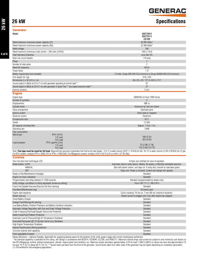 Generac 7290 26/22.5 kW Residential Generator, Aluminum Enclosure