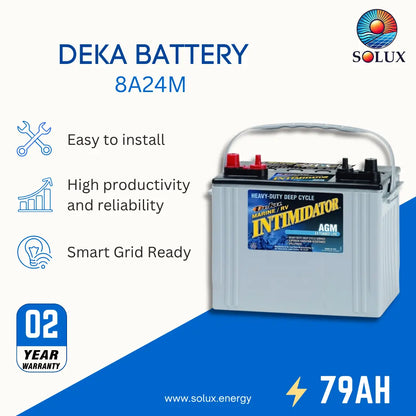MK Deka Intimidator 8A24M AGM 12V 79Ah Deep Cycle Battery