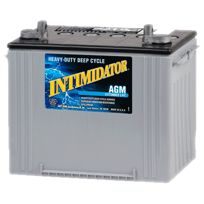 MK Deka 8A24NH 79Ah 12VDC Deep Cycle AGM Battery w/o Handle