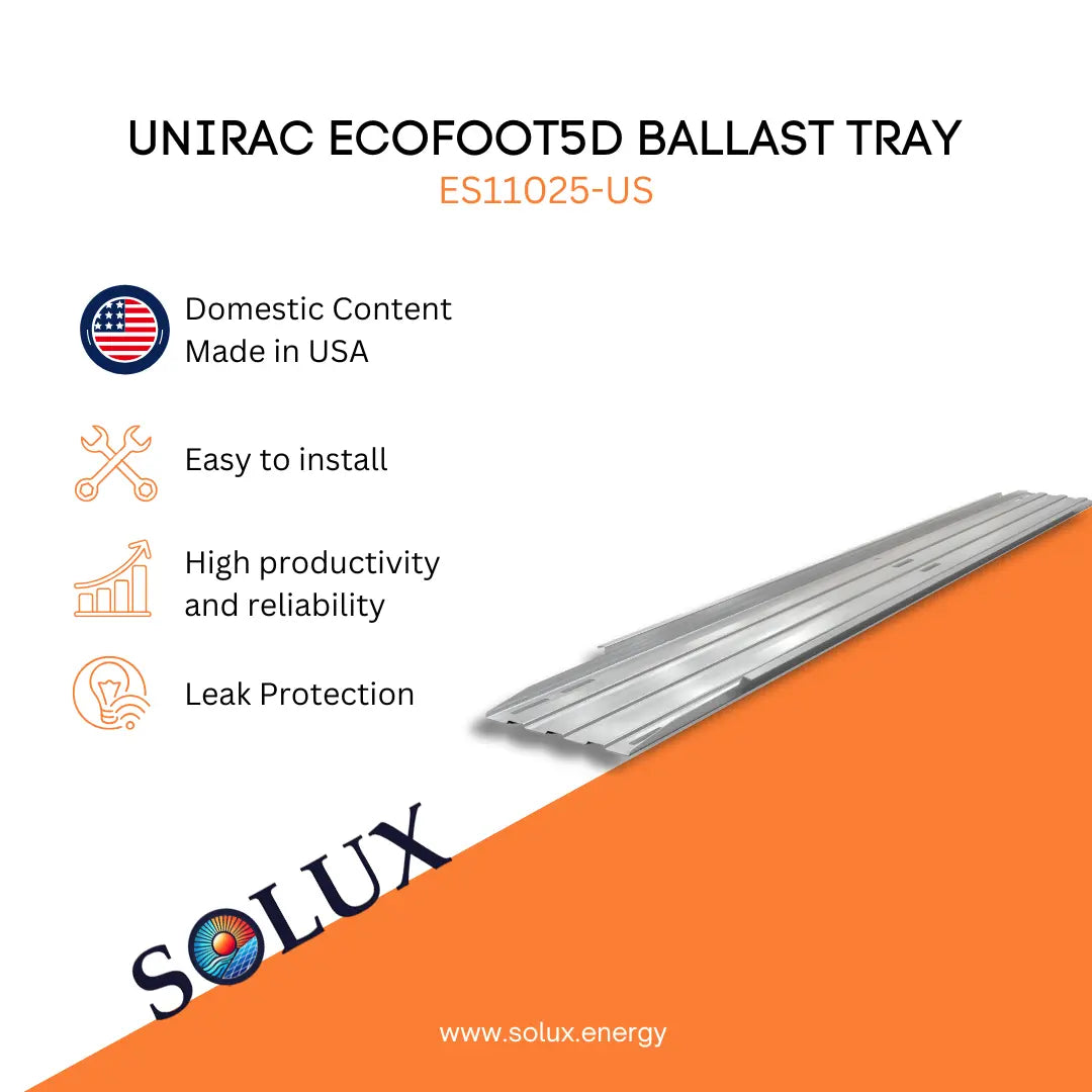 Product Image of Unirac 93.25'' Ballast Tray, ES11025-US (Domestic Solution)