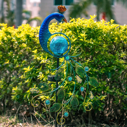 Glorious Peacock Solar Light