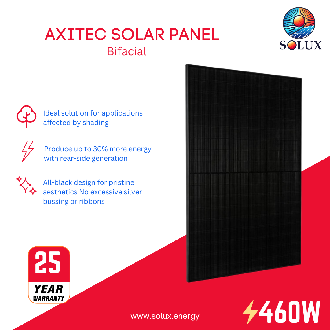Axitec AC-460TGB/196BB 460Watt 96 Cell Bifacial Solar Panel - FEOC Compliant