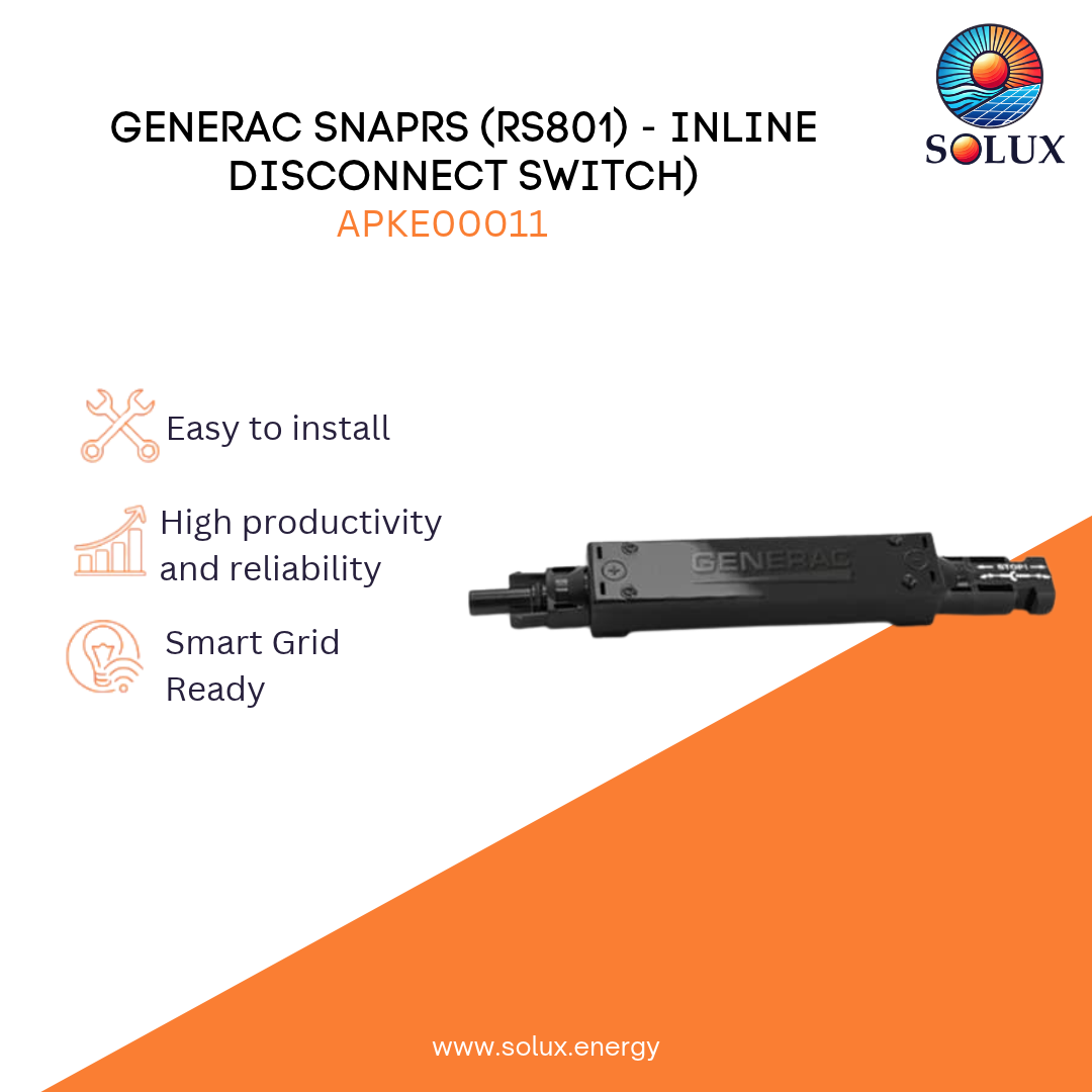 Generac SnapRS (RS801) - Inline Disconnect Switch) - Outdated, newer version RS802