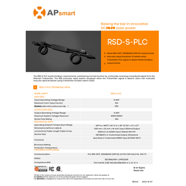 APSM-RSD-S-415002-V2 solar safety​