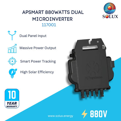 This is an image of APSystems 880Watts Dual Microinverter (Supports 300-660Watts per Panel)