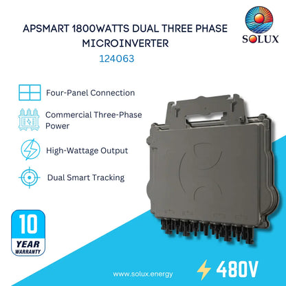 This is an image of APSMart 3 Phase 5 Wire System, Dual Three Phase Microinverter