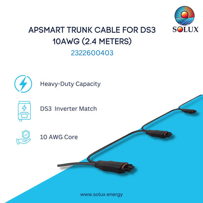 This is an an image of APSmart 2322600403 Y3 Trunk Cable 10AWG (2.4 Meters)