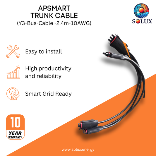 This is an image of APSmart Y3 Solar Trunk Cable for DS3 10AWG (2.4 Meters)