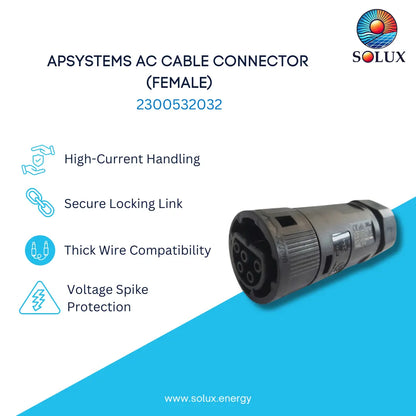 This is an image of APsystems AC Female Cable Connector (2300532032)