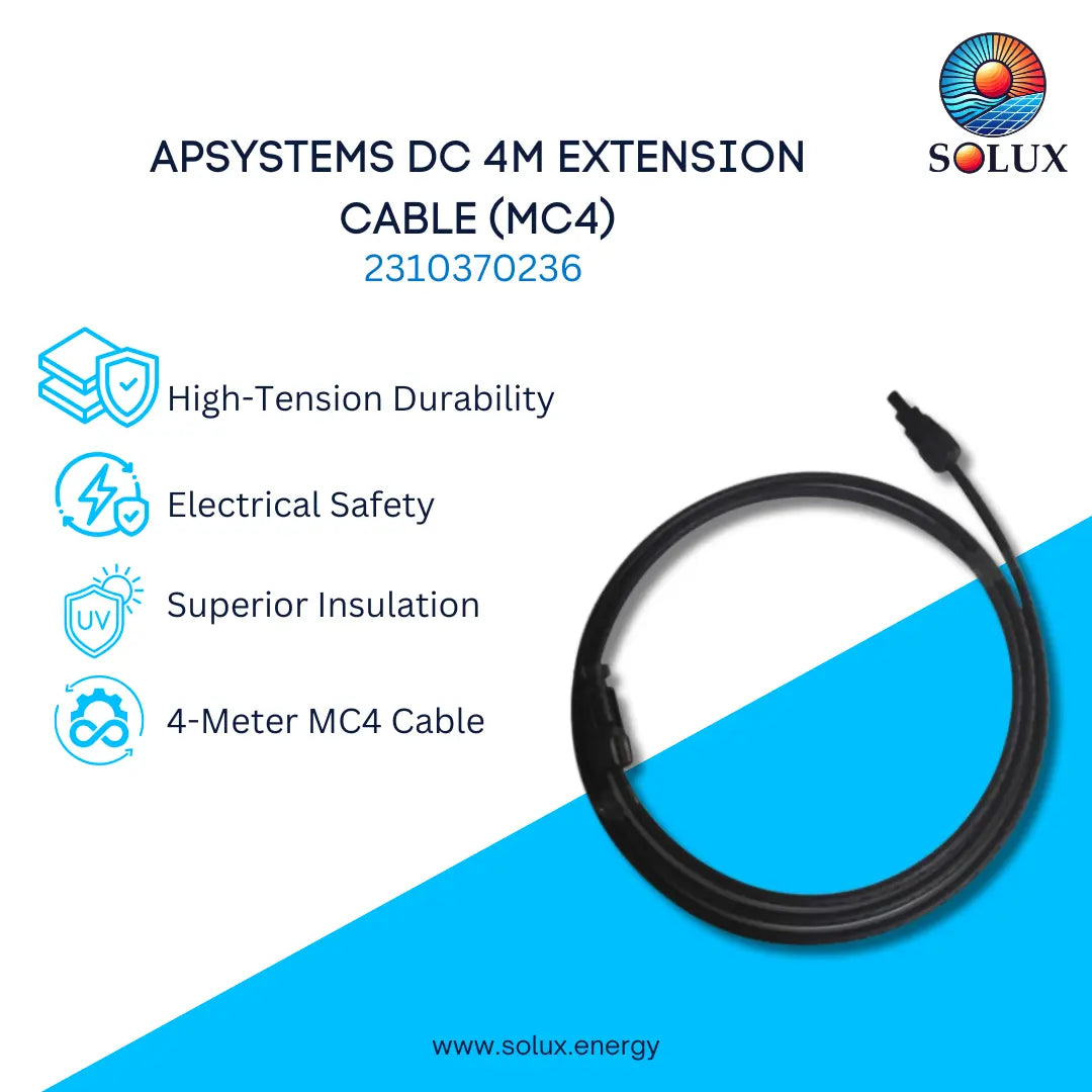 This is an image of APSystems 2310370236 CDC-Extension-Cable-4m DC 4M Extension Cable (MC4)