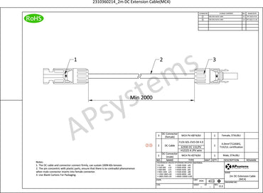 DC-Extension-Cable-2M apsystems 2m dc extension cable mc4