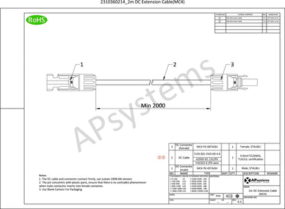 DC-Extension-Cable-2M apsystems 2m dc extension cable mc4