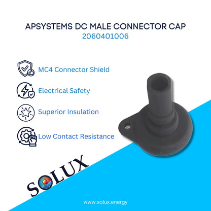 This is an image of APSystems 2060401006 DC Connector Caps - Male 