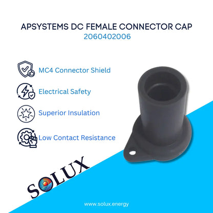 This is an image of APSystems 2060402006 Connector Cap -  Female