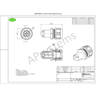 DS3-QS1-QT2-AC-Bus-End-Cap solar end caps