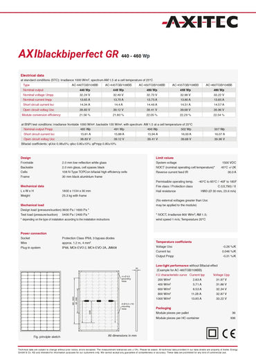 AC-440TGB/108BB axitec 440w datasheet