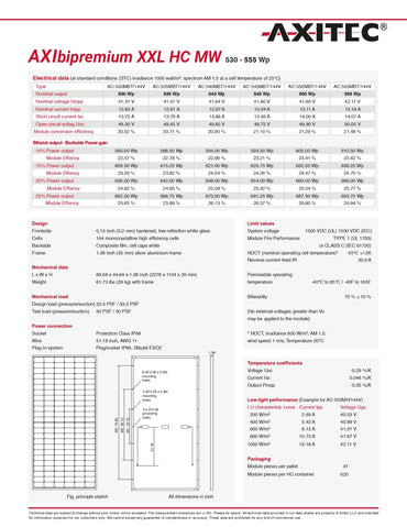 AC-550MBT/144UAE axitec 550w datasheet