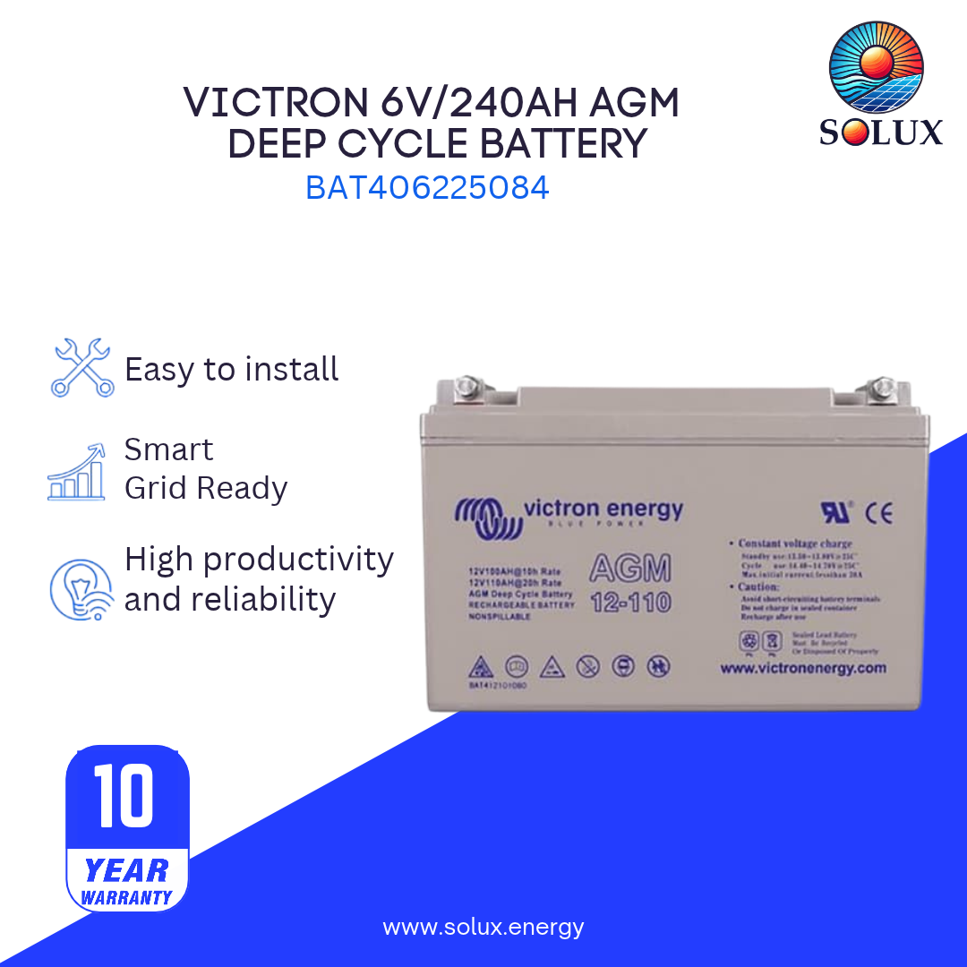 Victron 6V/240Ah AGM Deep Cycle Battery