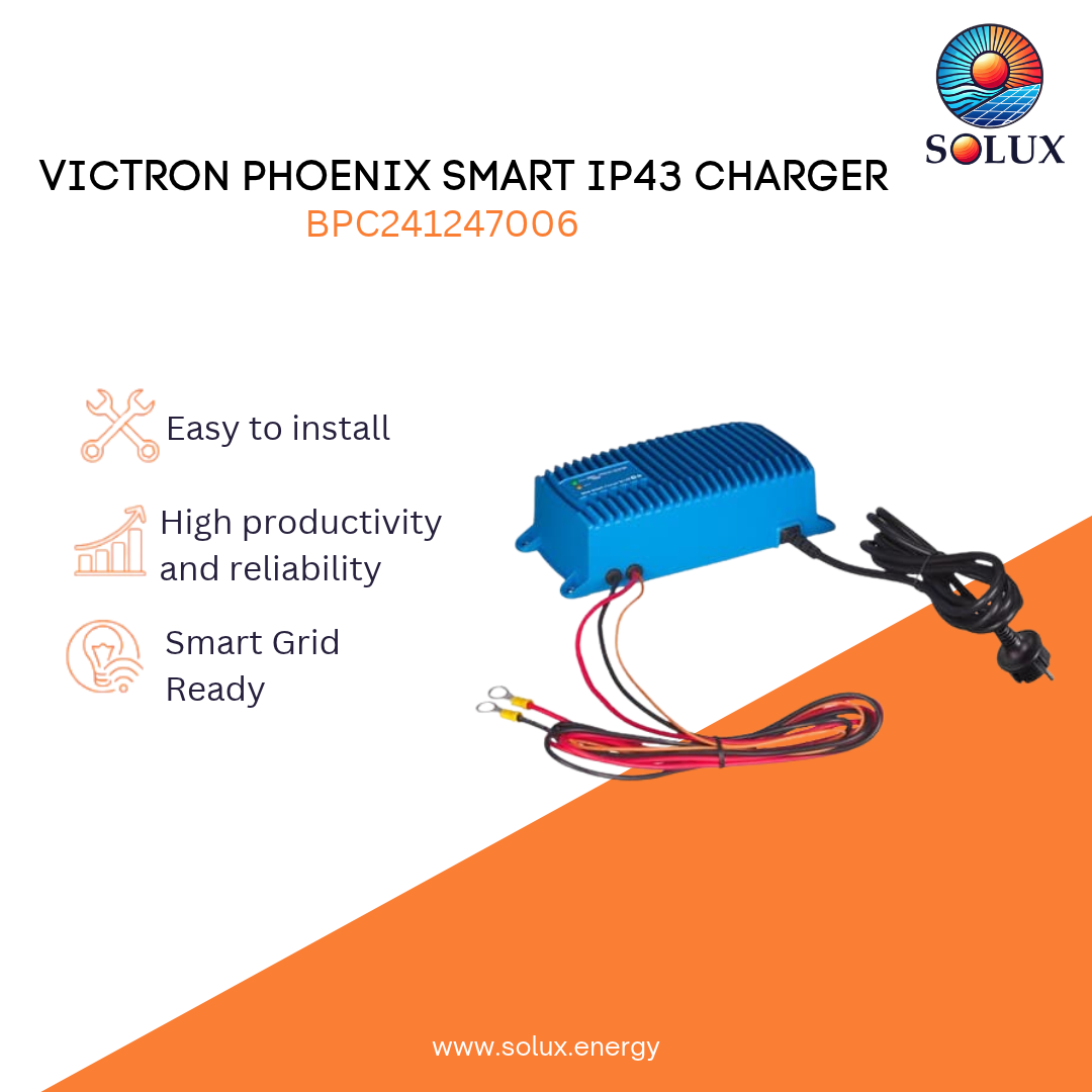 Victron Phoenix Smart IP43 Charger 12/30 (1+1) 120-240V