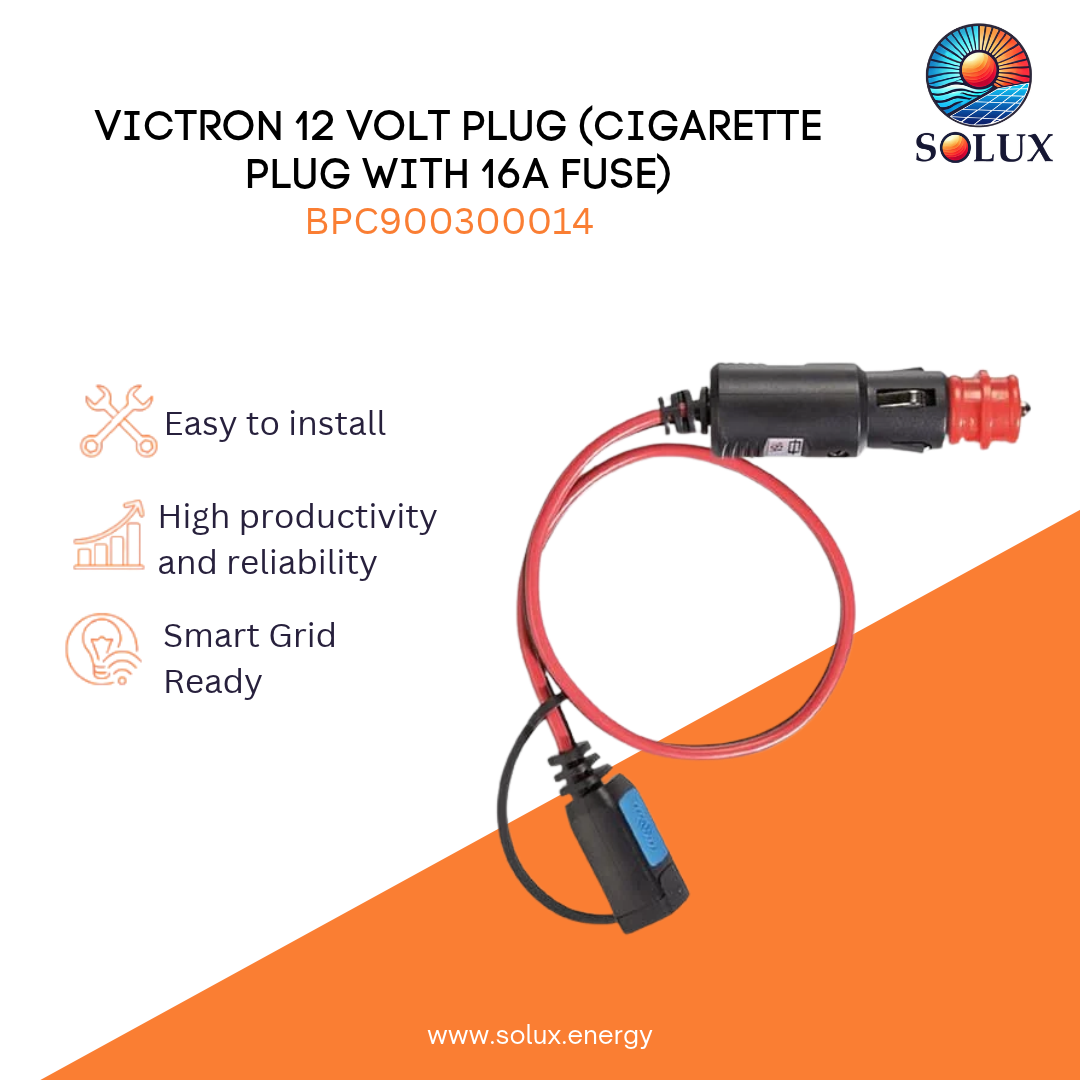 Victron Energy BPC900300014 12 Volt Cigarette Plug with 16A Fuse