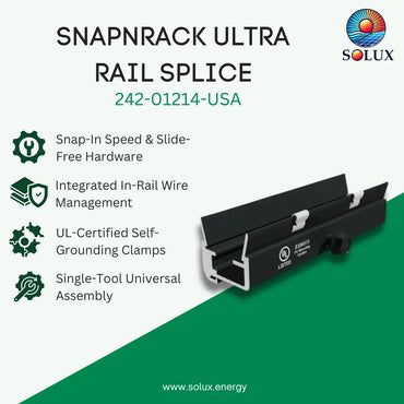 SnapNrack Ultra Rail Splice (242-01213-USA | 242-01214-USA)