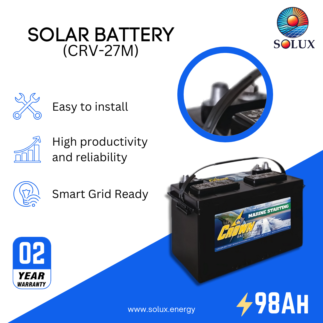 This is an image of CRV-27M Crown New Wave Marine AGM  Batteries