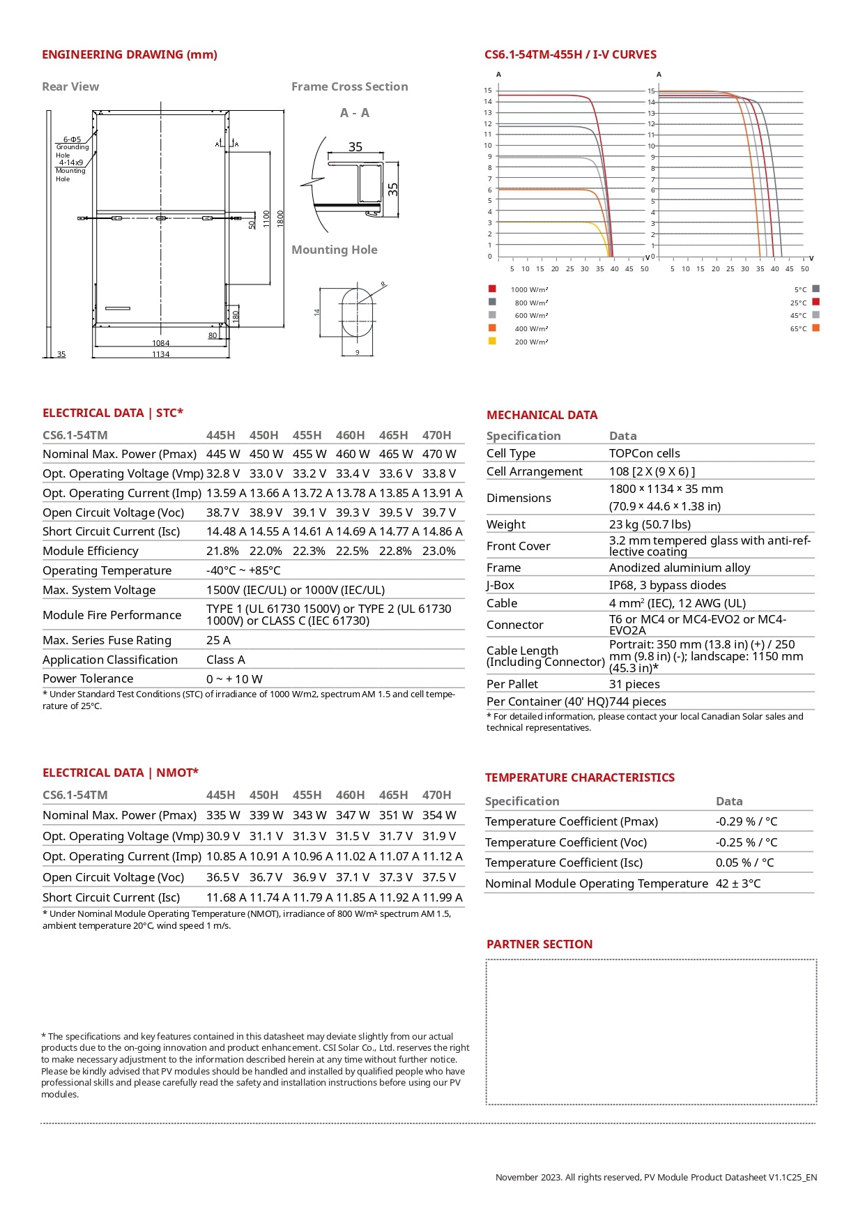 CS6.1-54TM-455 canadian solar inc. cs6.1-54tm-455