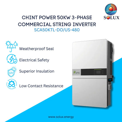 This is an image of Chint Power SCA50KTL-DO/US-480 50kW 3 Phase String Inverter