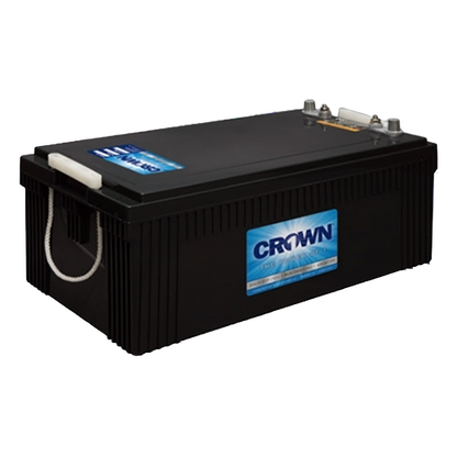 A single image of crown 12CRV8D battery in a transparent background