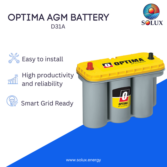 Optima D31A 75Ah Sealed Lead-Acid AGM Battery