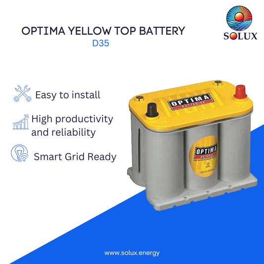 Optima D35 48Ah 12VDC Sealed Lead-Acid AGM Battery