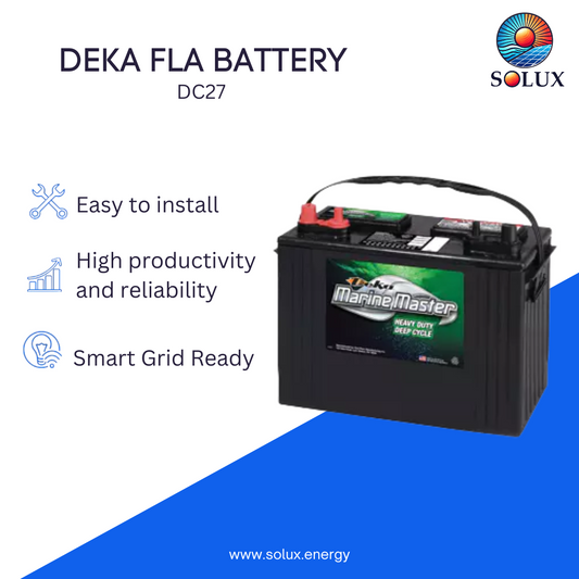 MK Deka DC27 12VDC Flooded Lead-Acid Battery