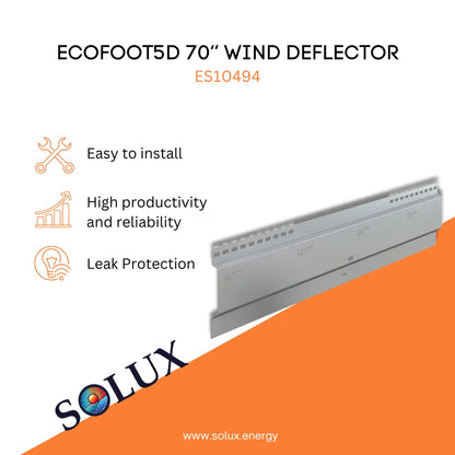 This is an image of Unirac EcoFoot5D 70‘’ Solar Wind Deflectors