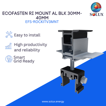 EcoFasten RI MOUNT AL BLK 30mm-40mm
