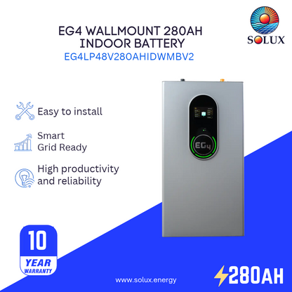 EG4LP48V280AHIDWMBV2 WallMount 280Ah Indoor Battery