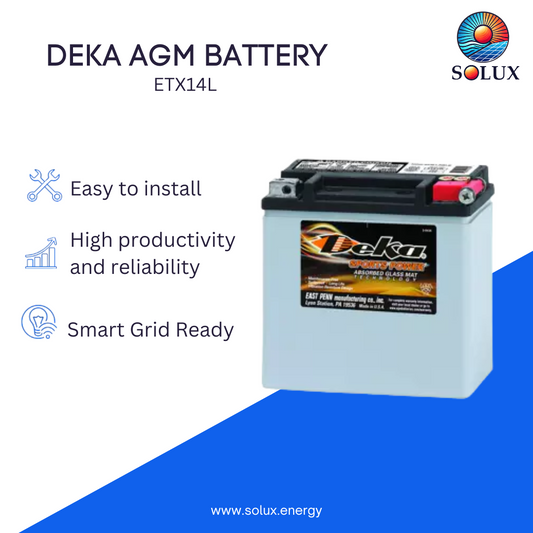MK Deka ETX14L 12VDC Absorbed Glass Mat (AGM)