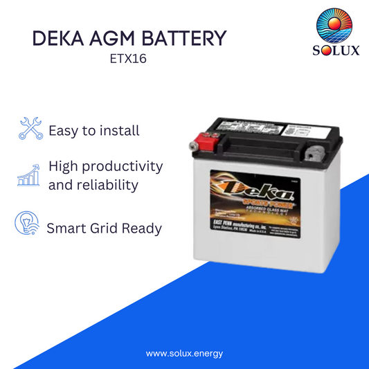 MK Deka ETX16 12VDC Absorbed Glass Mat (AGM)