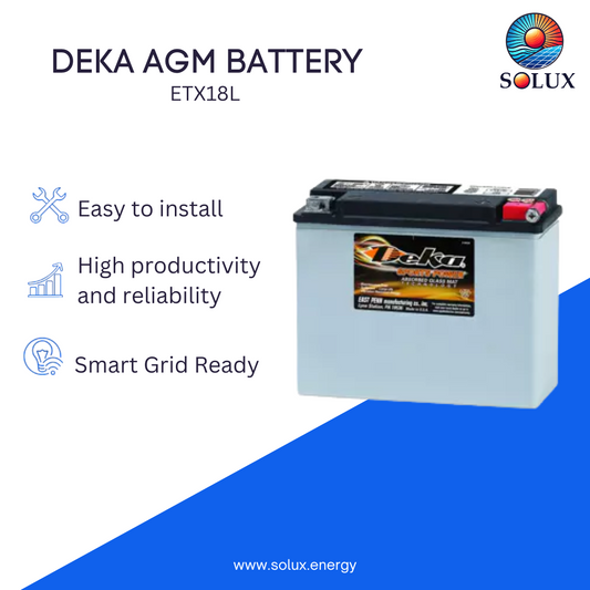 MK Deka ETX18L 12VDC Absorbed Glass Mat (AGM)