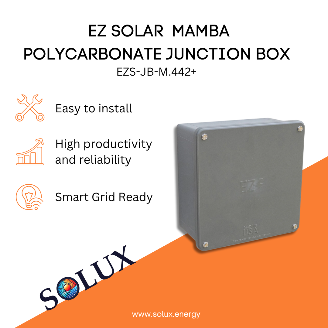 This is an image of Polycarbonate Junction Box EZ Solar JB-M.442+