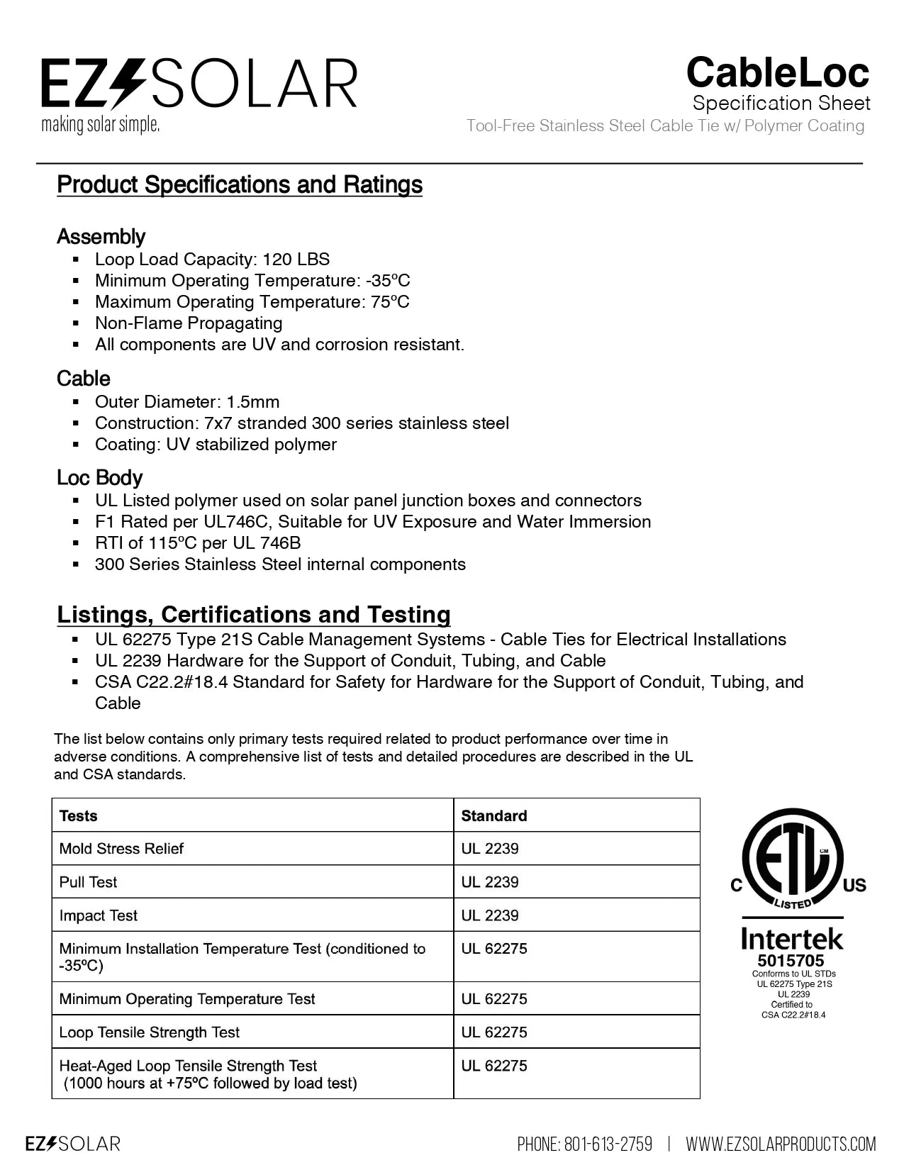 CL1524-1.B cable loc