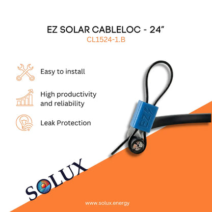 This is an image of EZ Solar CableLoc 24" | CL1524-1.B