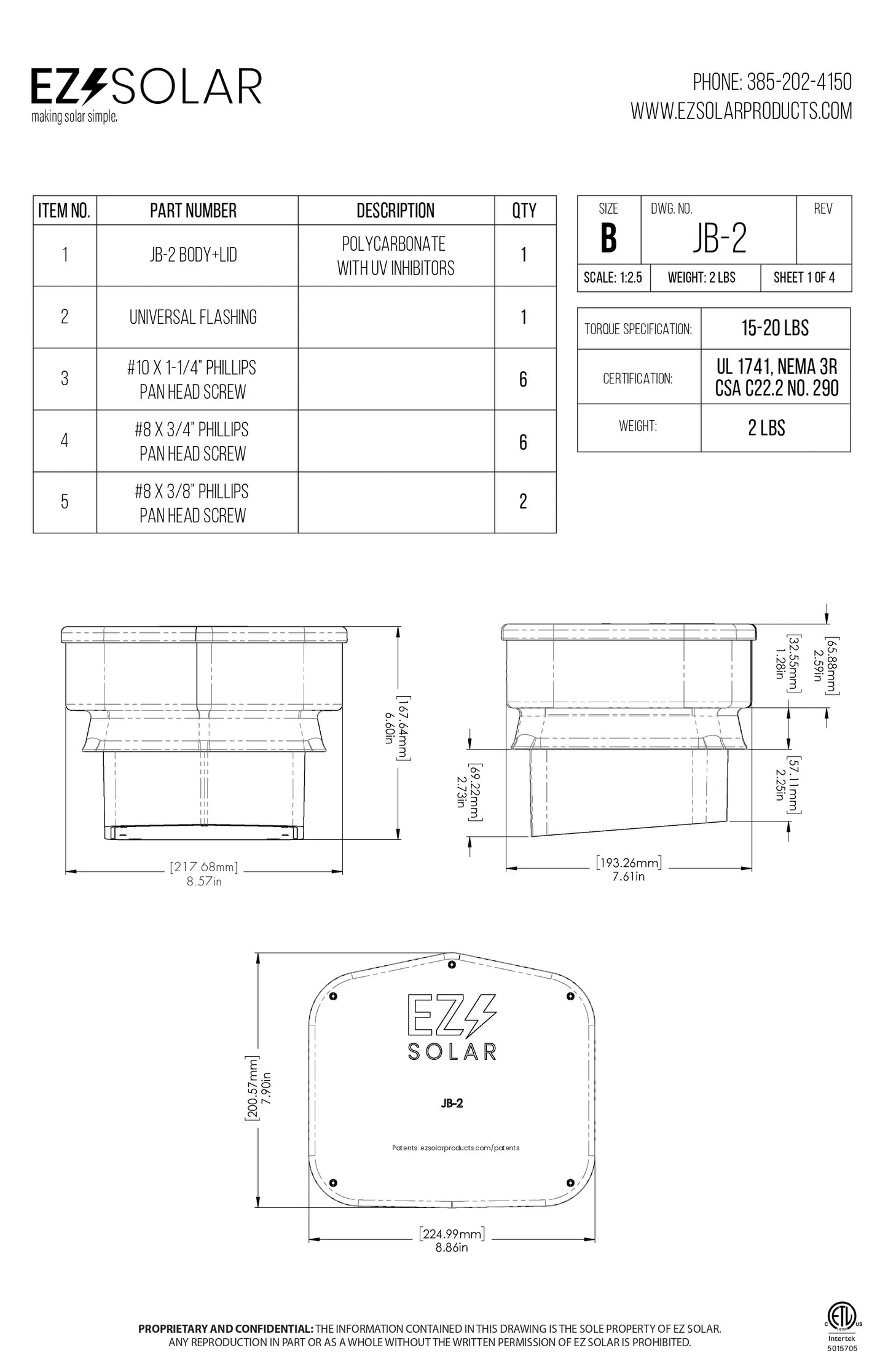 JB-2 Deck Flashing 