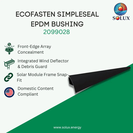 EcoFasten 2099044 Aluminum Black Solar Array Skirt 82” - Domestic Content