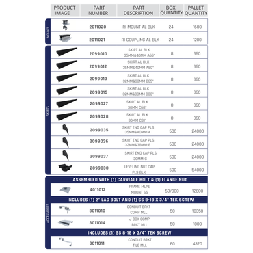 EFS-4011012 universal roof rack mounts​