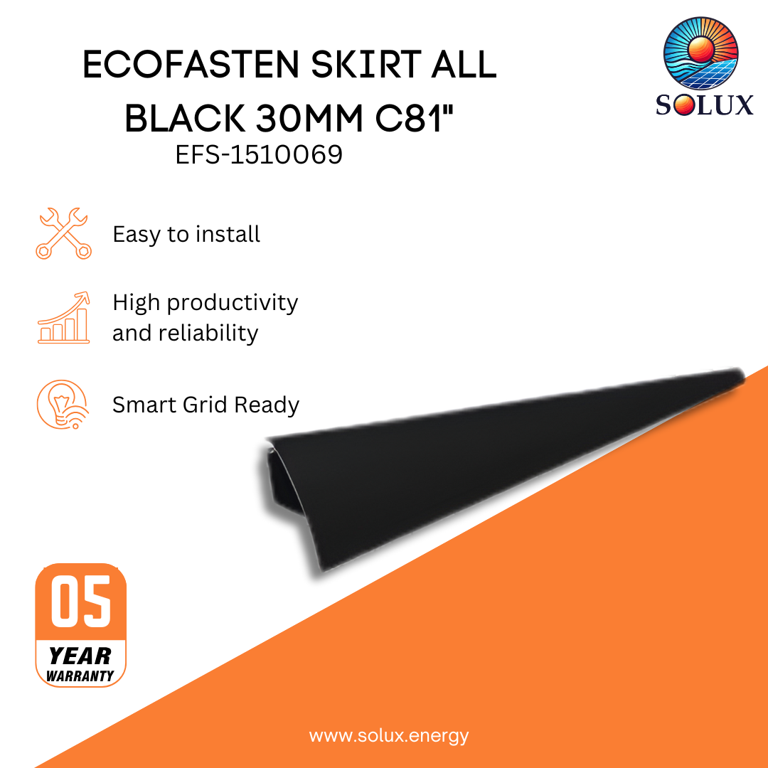 This is an image of Solar Skirt  EcoFasten All Black 30MM C81"