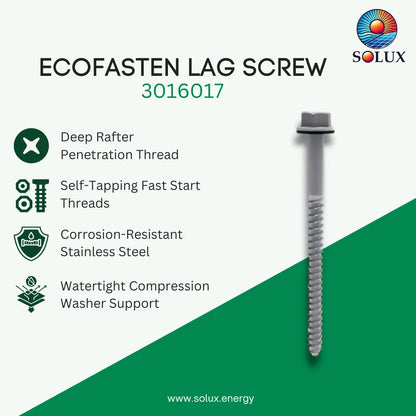 Ecofasten 3016017 Lag Screw .313X4“ (Pack of 50)