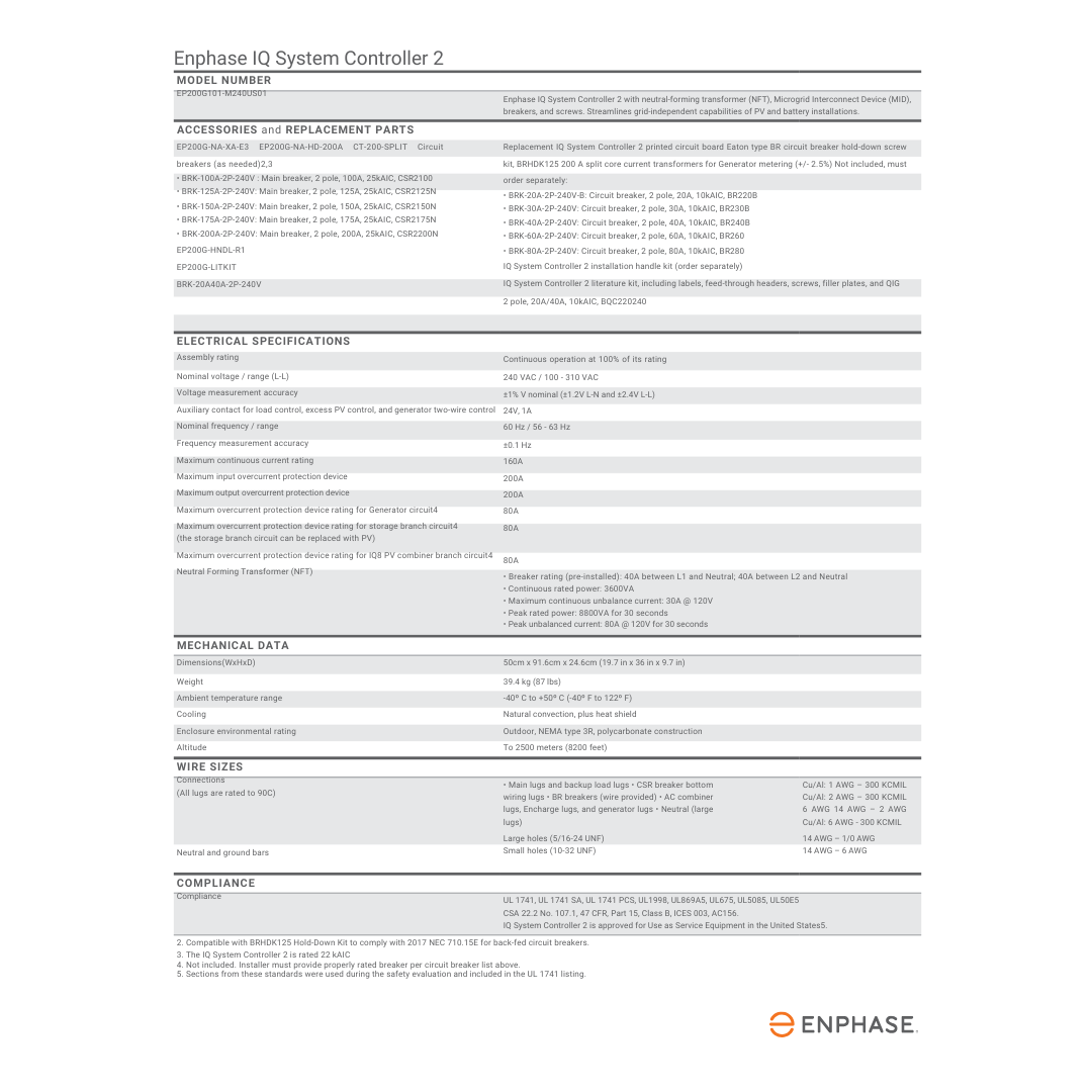 EN-BRK-150A-2P-240V 150a circuit breaker​